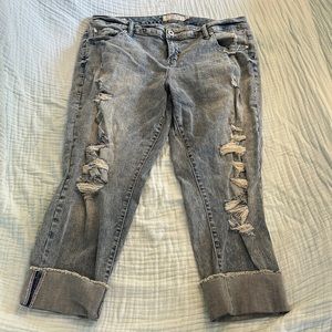 Torrid boyfriend capri size 18